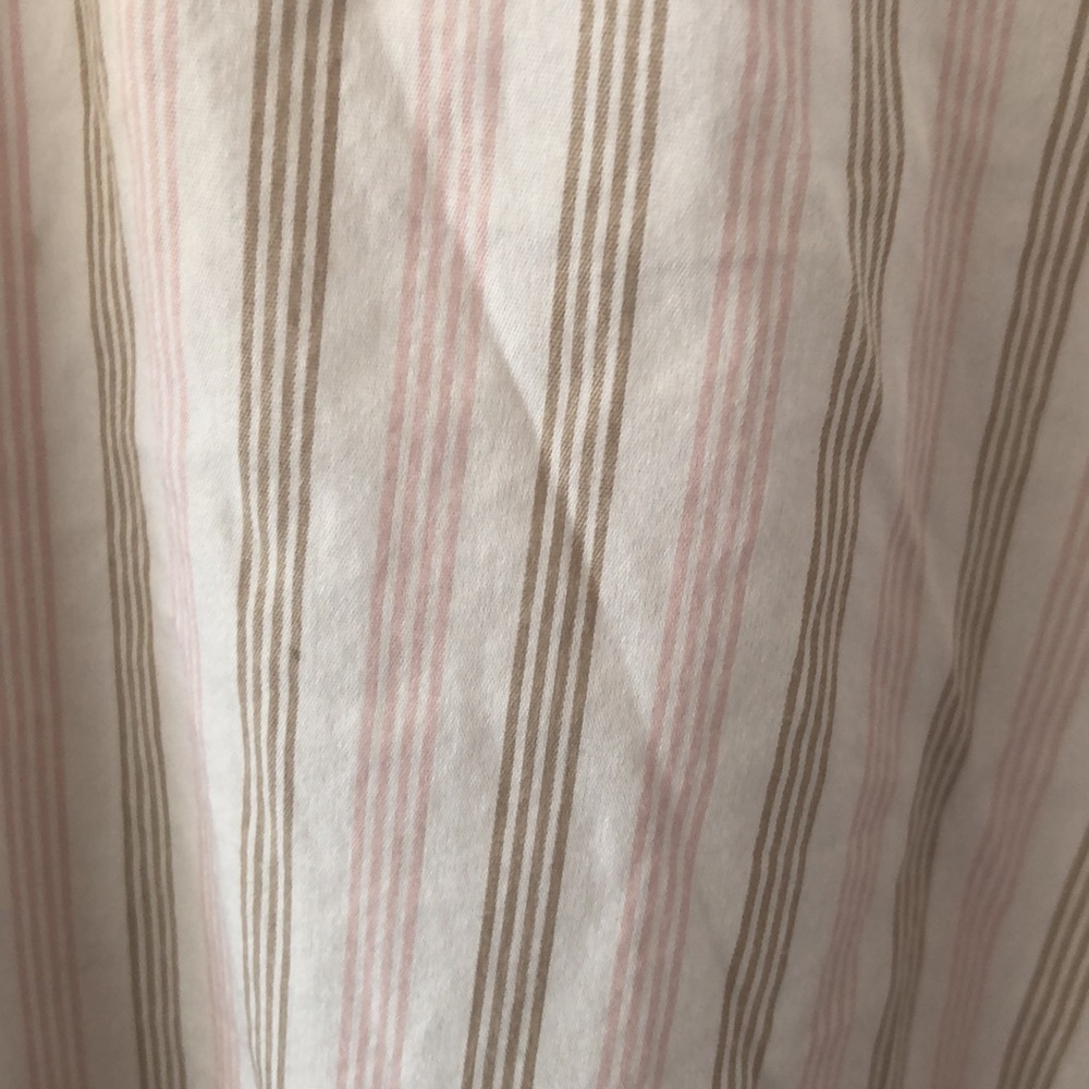Pure DKNY - Band Collar Cotton Blend Stripe Shirt Dress Sz M -‎ EUC - Picture 2 of 10